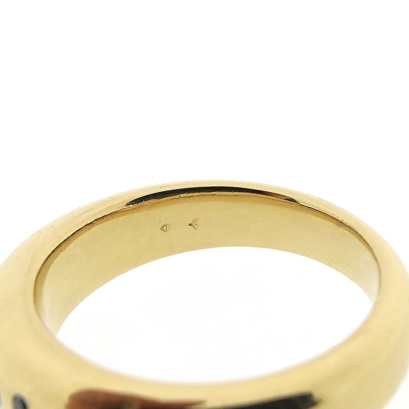 Image 6 of Gold ring set with a cluster of sapphires and diamonds | Bron Jewelry