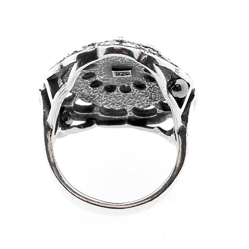 Image 8 of Silver ring with zirconia