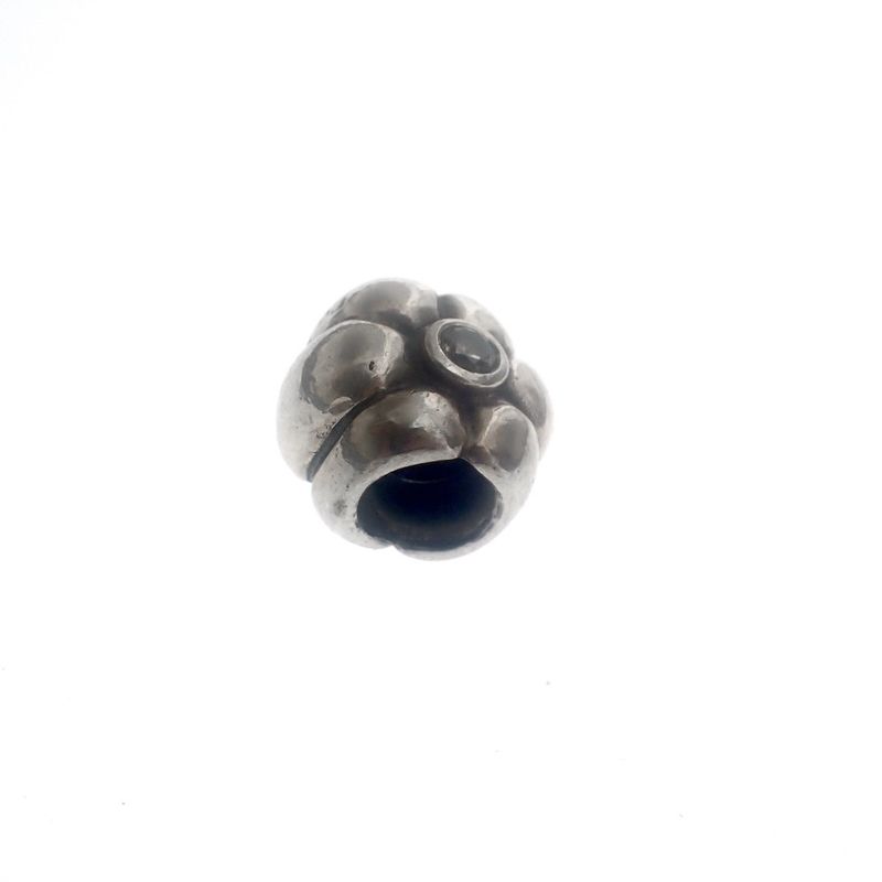 Image 4 of Pandora charm; Silver; Flower
