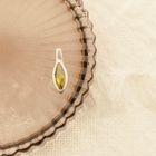 Image 8 of Silver pendant with green zirconia