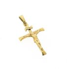 Image 8 of Gold pendant of cross with corpus | INRI