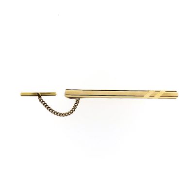 Image 2 of Gold tie slide with chain