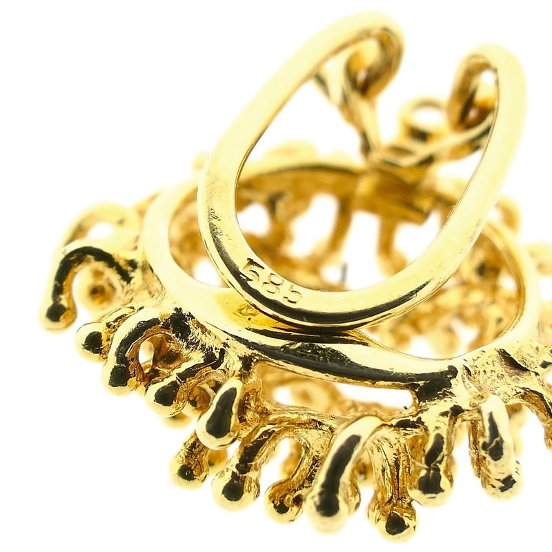 Image 6 of 14K Yellow Gold Clip-On Earrings