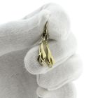 Image 11 of Gold long earrings with diamond | 0.06 ct.