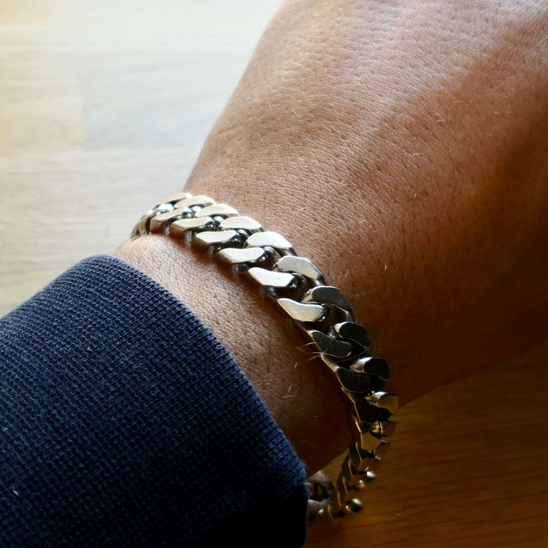 Image 10 of Silver Gourmet Link Bracelet