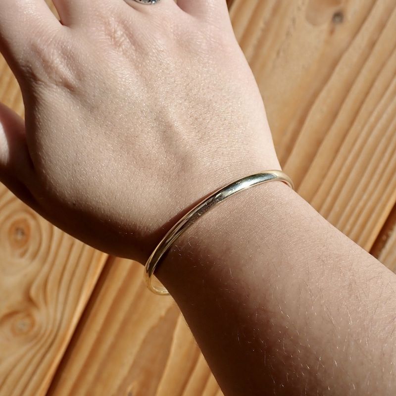 Image 2 of Gold slave bracelet | Ø 61mm