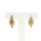 Image 1 of Gold stud earrings with pearl | Antique/vintage