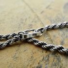 Image 3 of Silver twisted link chain | 61 cm