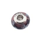 Image 4 of Pandora charm; Silver; Purple Flower