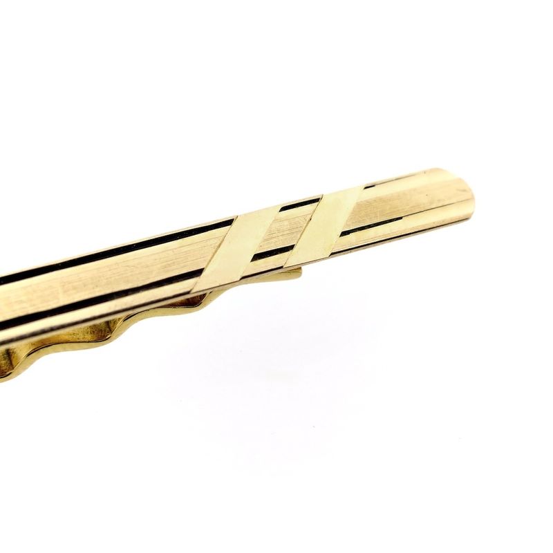 Image 4 of Gold tie slide with chain