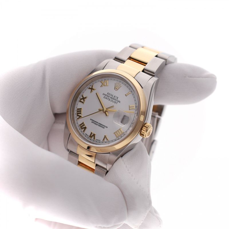 Afbeelding 5 van Rolex Datejust 36mm 16203; Automatisch Horloge (Full-Set 2002)