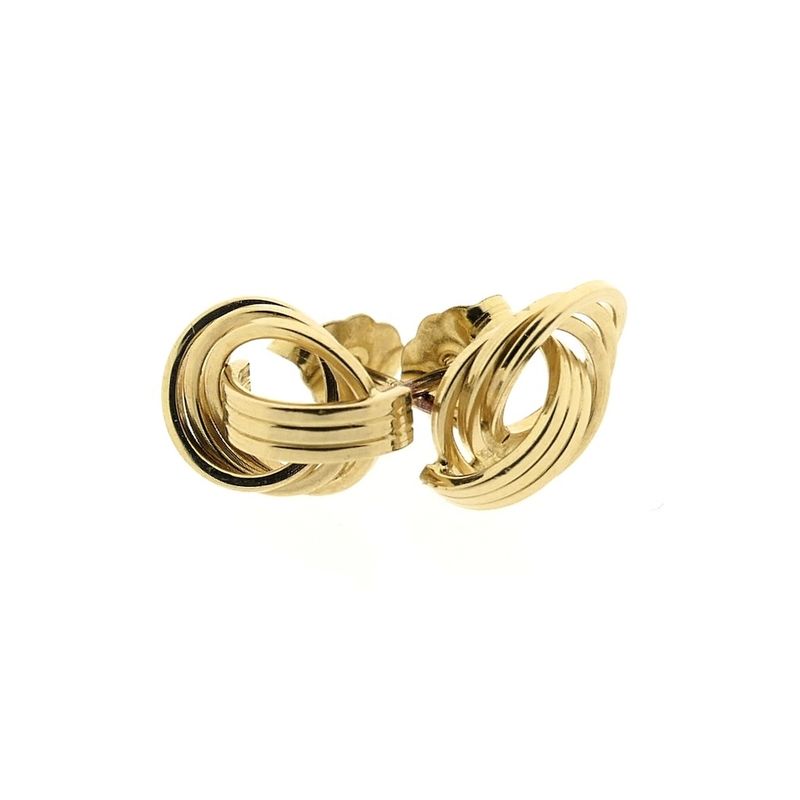 Image 10 of Gold stud earrings as a button