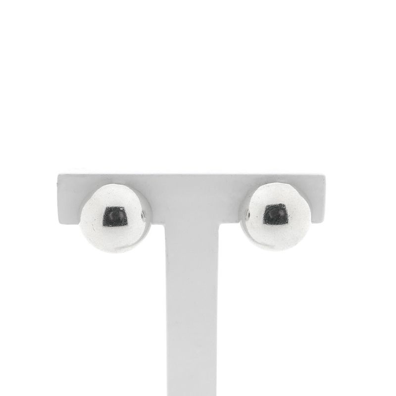 Image 1 of Silver domed clip-on earrings