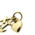 Image 4 of Gold pendant; Faith, hope, and love