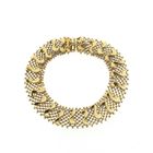 Image 2 of Gold gallery wire link bracelet