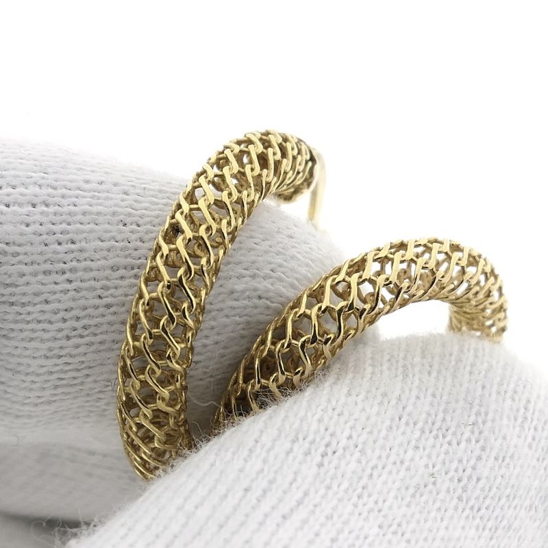 Image 3 of Gold earrings | Ø 23.6 mm