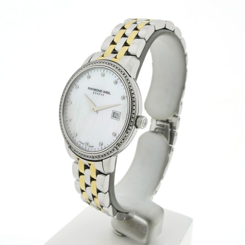 Image 3 of Raymond Weil Toccata 5388-STP-97081; Bi-color women's watch with diamonds