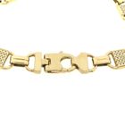 Image 4 of Gold link bracelet with zirconia; 22 cm