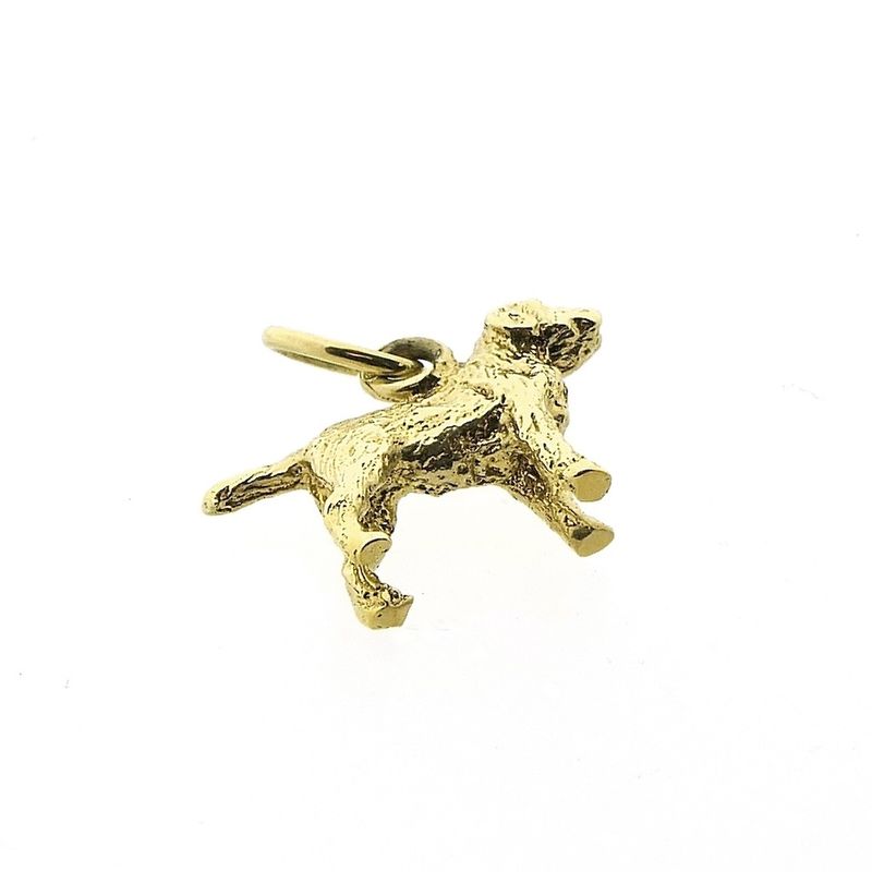 Image 3 of Gold pendant of a dog