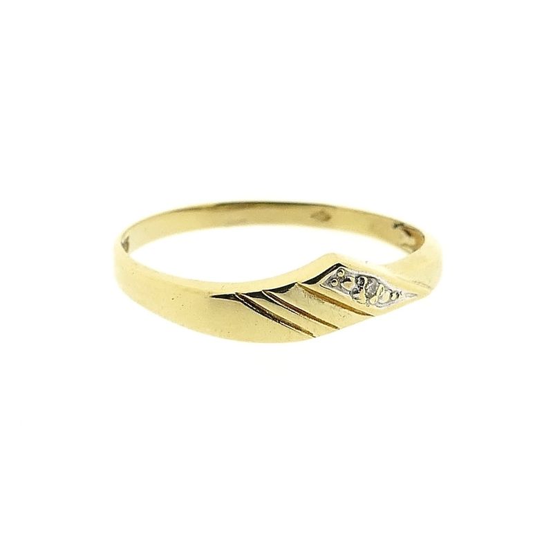 Image 9 of Gold ring with diamond | 0.005 ct.