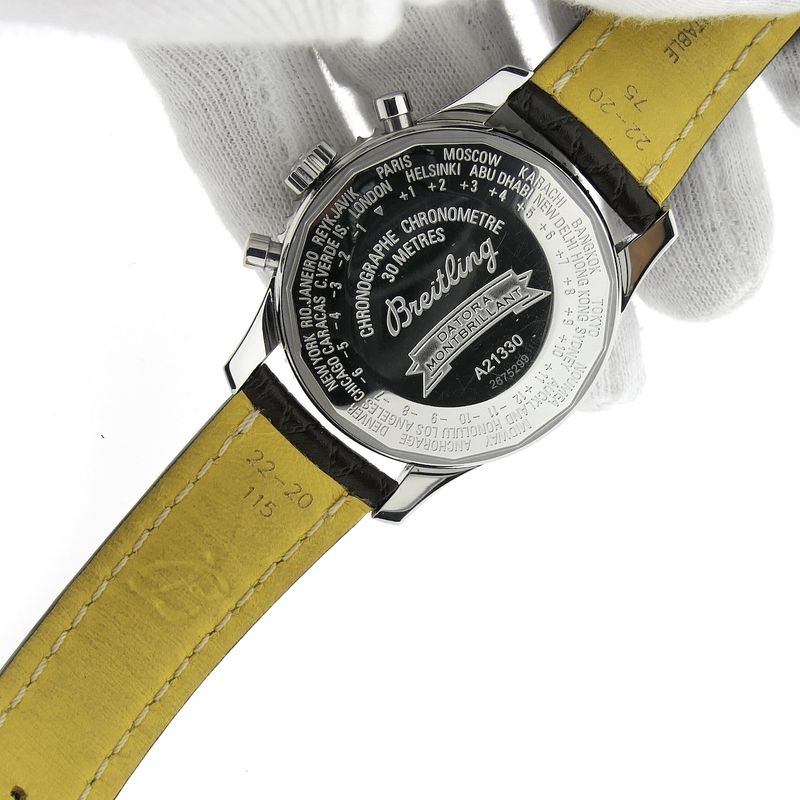 Image 6 of Breitling Navitimer Montbrillant Datora A21330; Chronograph men's watch