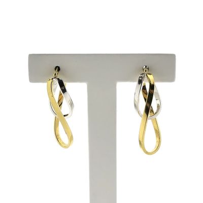 9Kt. Bicolor earrings Image 1 of 9Kt. Bicolor earrings