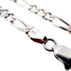 Image 4 of Silver Figaro link chain | 44.5 cm