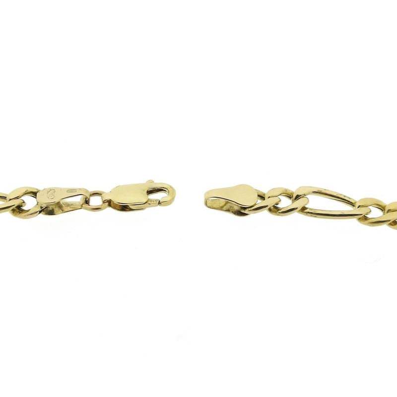 Image 6 of Gold Figaro link chain | 60.5 cm