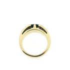 Image 6 of Gold ring with sapphire and diamond; 0.48 ct.