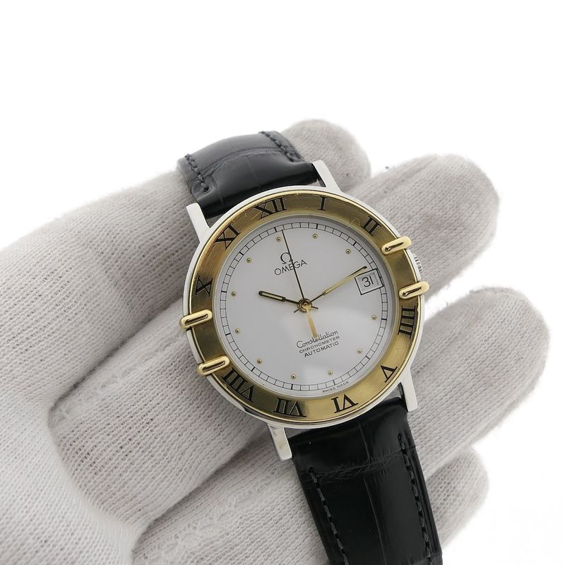 Image 13 of Omega Constellation Chronometer Automatic; Vintage goud/stalen horloge