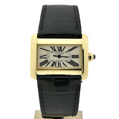 Image 1 of Cartier Tank Divan; 18k gold women's watch