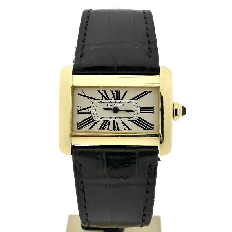 Image 1 of Cartier Tank Divan; 18k gold women's watch