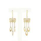 Image 1 of Gold Earrings with Meander and Charms