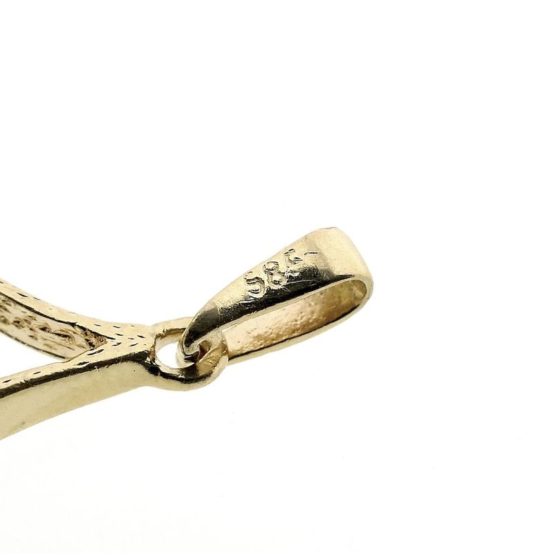 Image 5 of Gold subtle pendant with zirconia