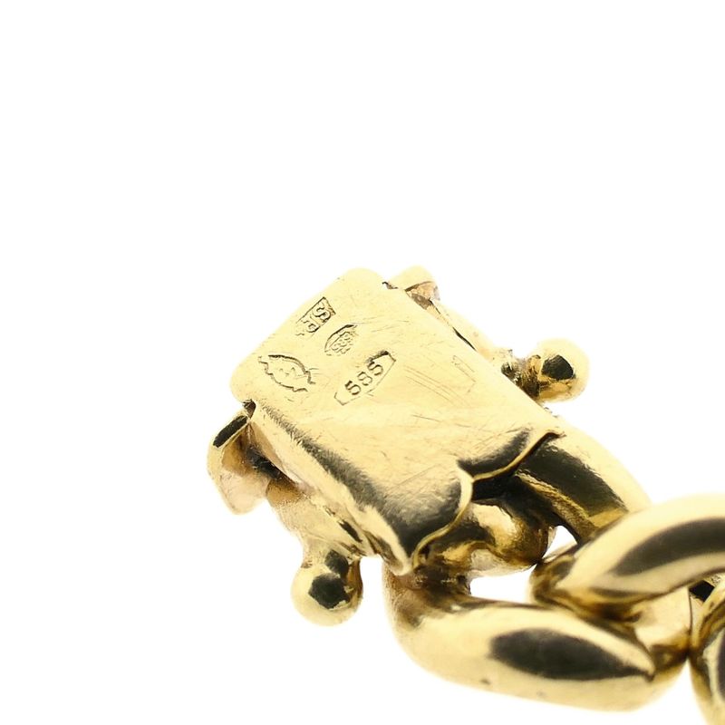 Afbeelding 5 van Gouden gourmetschakel armband | 20,5 cm