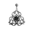 Image 1 of Antique silver floral pendant | Art Nouveau