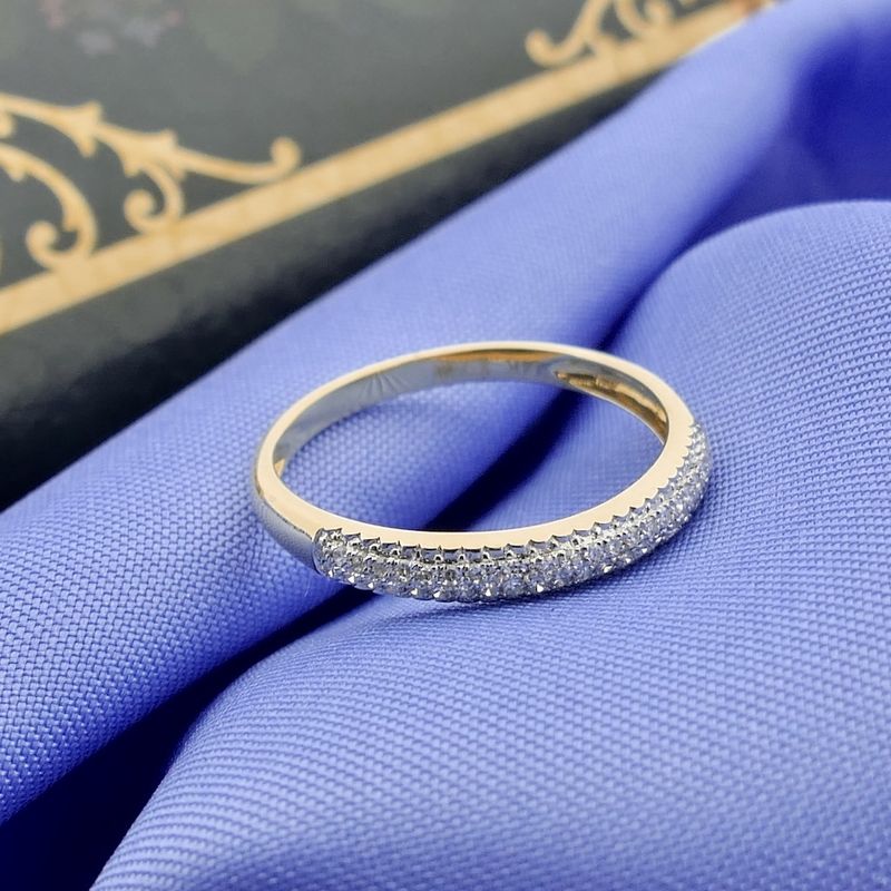 Image 2 of Gold ring with diamond | 0.23 ct.