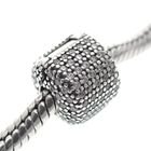 Image 2 of Pandora clip charm; Silver; Pavé