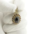 Image 8 of Vintage gold entourage pendant with garnet