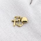 Image 10 of Gold Pendant; Faith, Hope, Love.