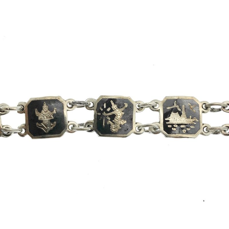 Image 3 of Silver Wayang bracelet | 19 cm