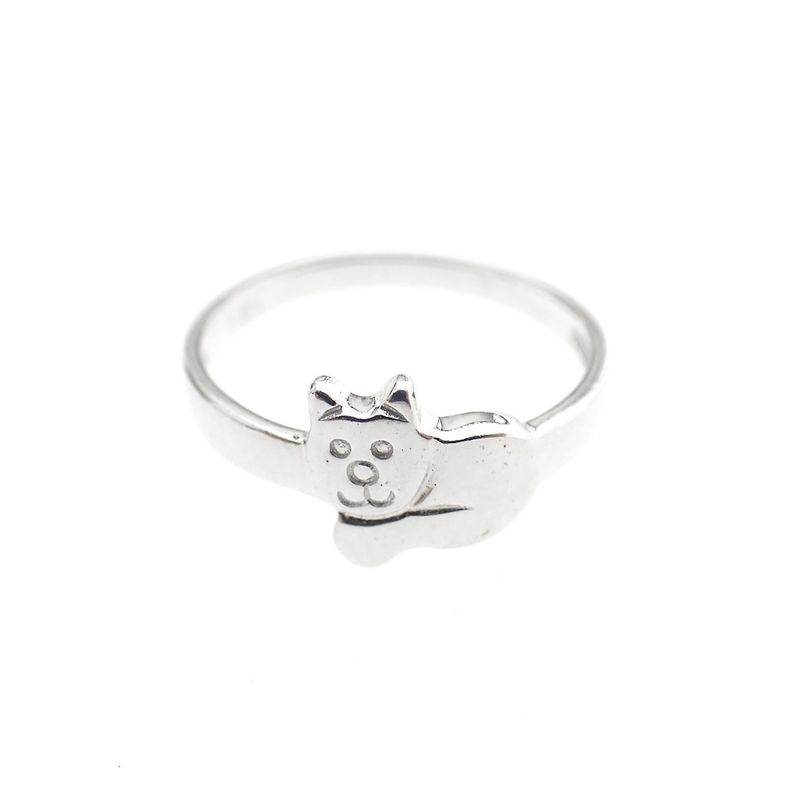 Image 5 of Silver children's ring with cat