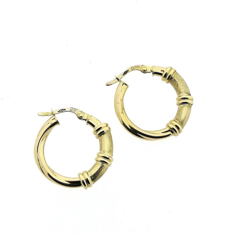 Image 5 of Vintage gold hoop earrings | Ø 21.5 mm