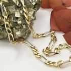 Image 9 of Two-tone gold Figaro link chain