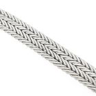 Image 8 of White gold herringbone link bracelet