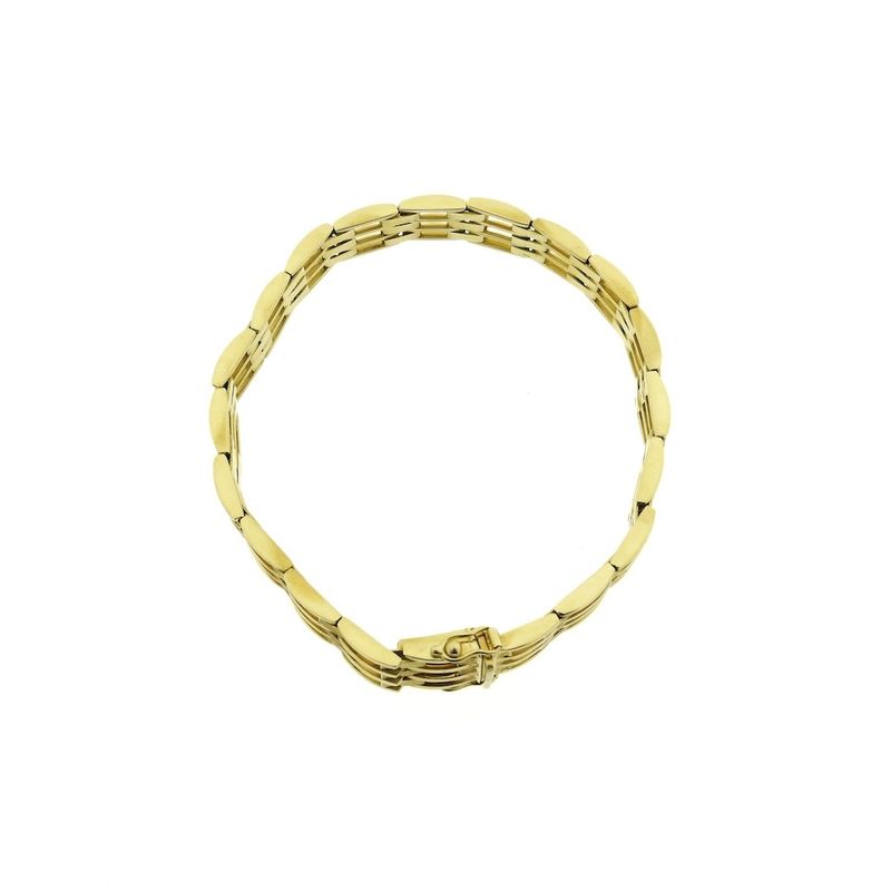 Image 4 of Gold tank link bracelet.