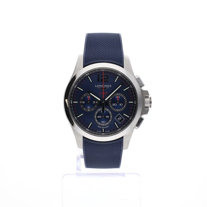 Image 13 of Longines V.H.P. Chronograph L3.717.4.96.9; Very high precision men's watch