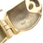 Image 6 of Gold wide earrings | Ø 14.5 mm