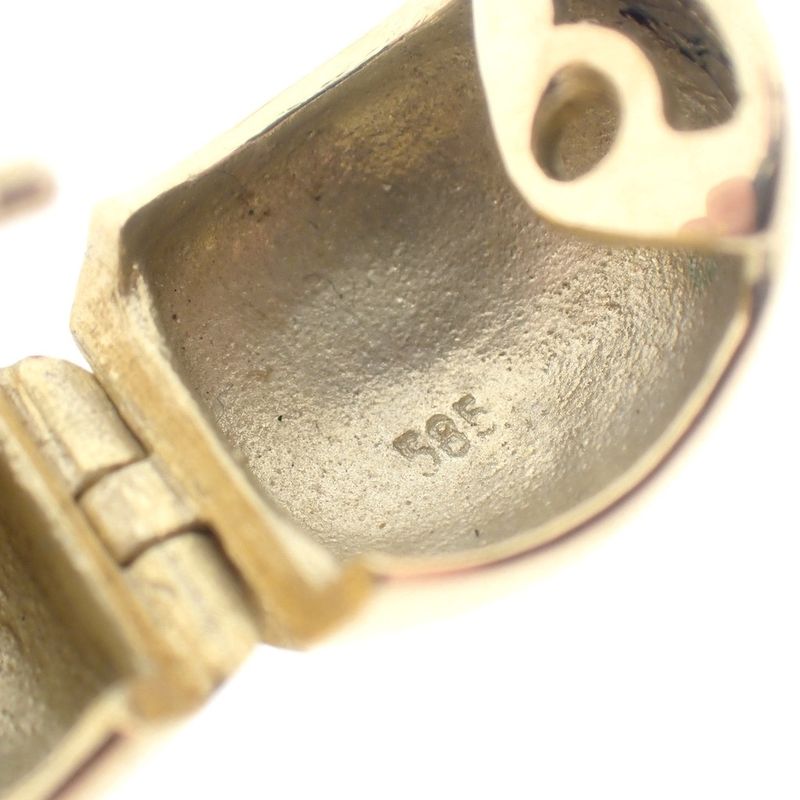 Image 6 of Gold wide earrings | Ø 14.5 mm