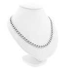 Image 3 of Silver Robust Flat Gourmet Link Necklace
